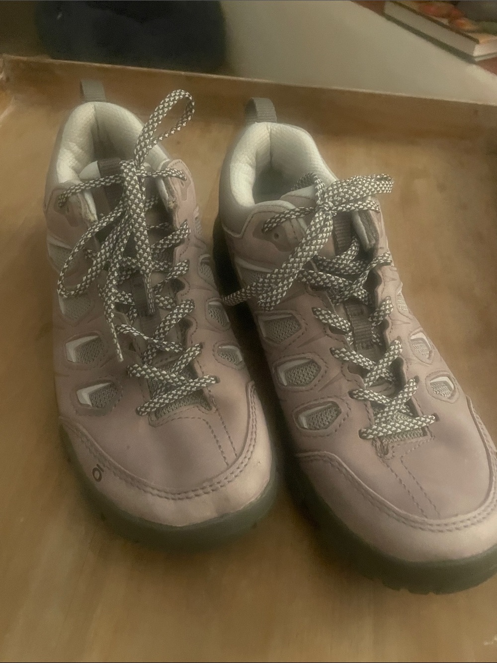 Óboz Saw tooth X Low Women’s hiking Shoes in Light Mauve/gray